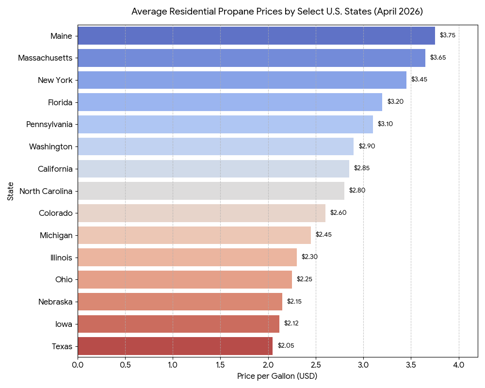 State-by-State Breakdown: Where is Propane the Most Expensive?