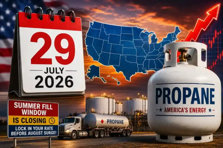 Propane Price Today In USA | 29-July-2026: The "Summer Fill" Window is Collapsing—Check Your State's Rate Before the August Surge