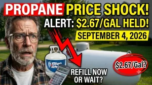 September 4, 2026 Propane Alert Rates Steady at $2.67Gal Amid Late-Summer Inventory Shifts—The Smartest Refill Strategies for Homeowners Today